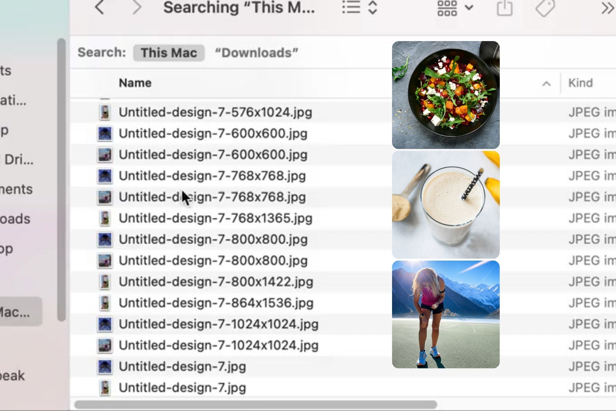 Drive folder scan — tags appearing on assets in real time